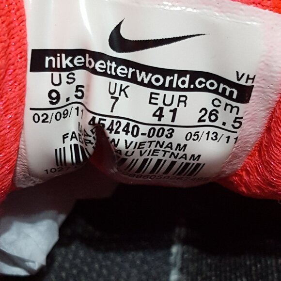 Nike Dual Fusion ST2 Trail Black Metallic Running Shoes Women's 9.5   454240 003 - Picture 6 of 7